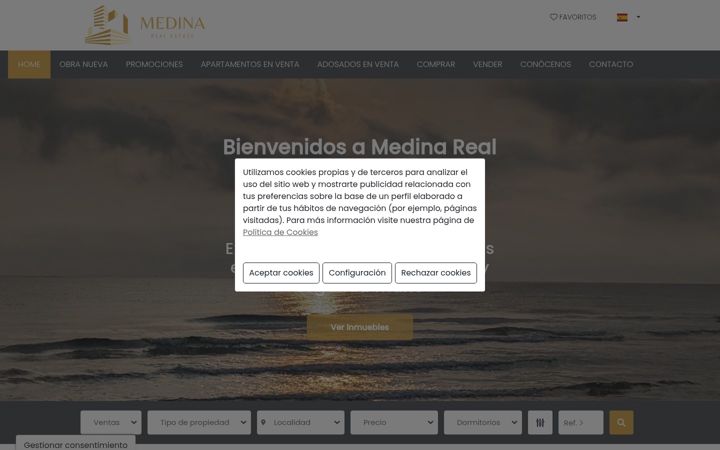 Screenshot of medinarealestate.es