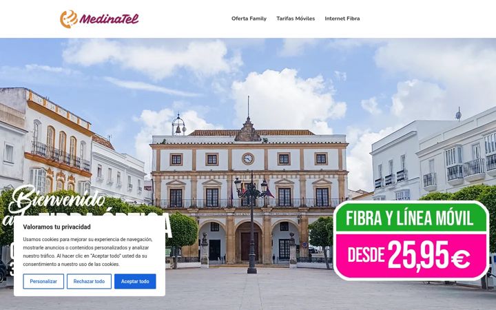 Screenshot of medinatel.com