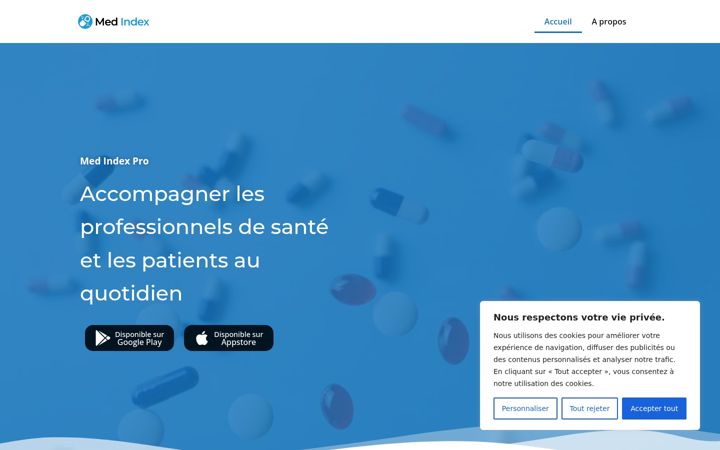Screenshot of medindexgroup.com