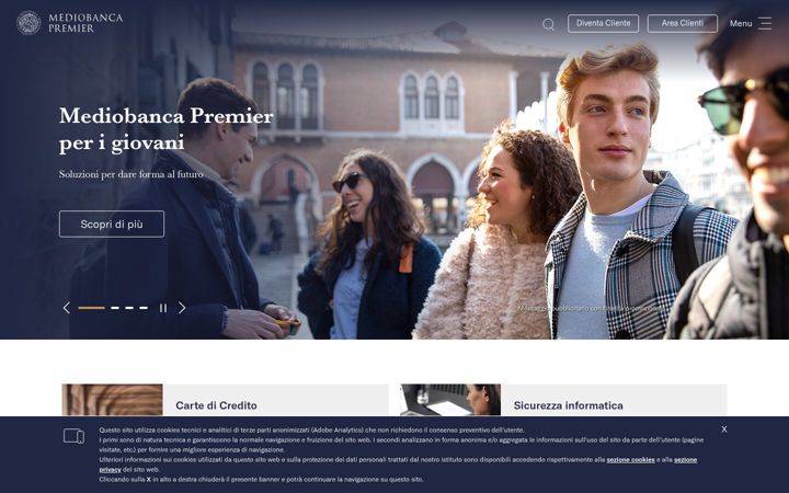Screenshot of mediobancapremier.com