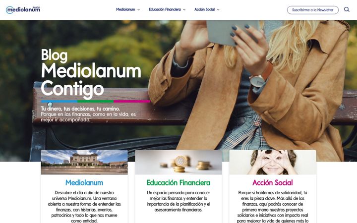 Screenshot ta' mediolanumaproxima.org