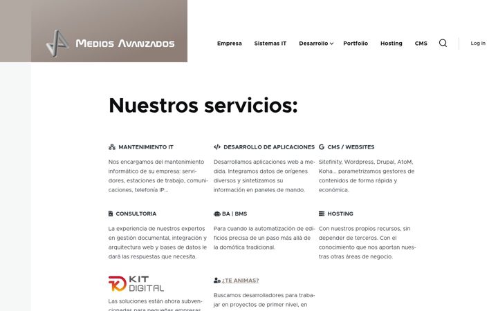 Screenshot of medios.es