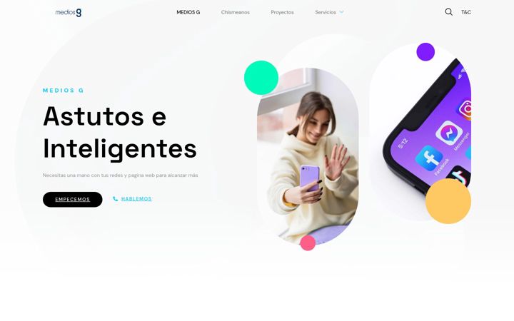 Screenshot of mediosg.com