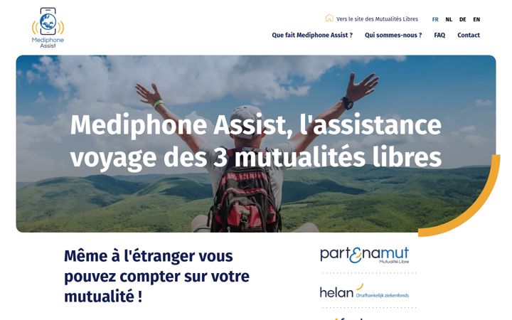 Screenshot di mediphoneassist.be
