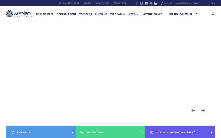 Screenshot of medipol.com.tr