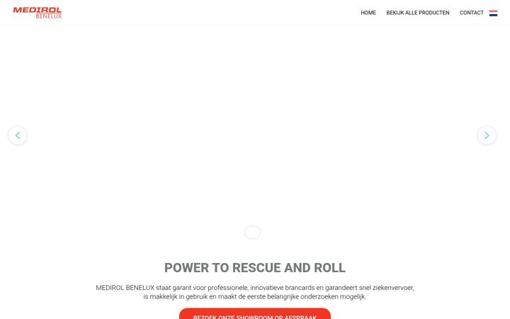 Screenshot of medirol-benelux.com