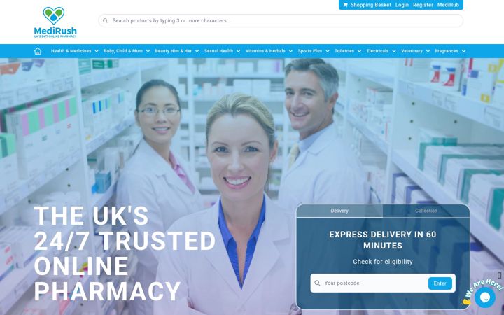 Screenshot of medirush.com