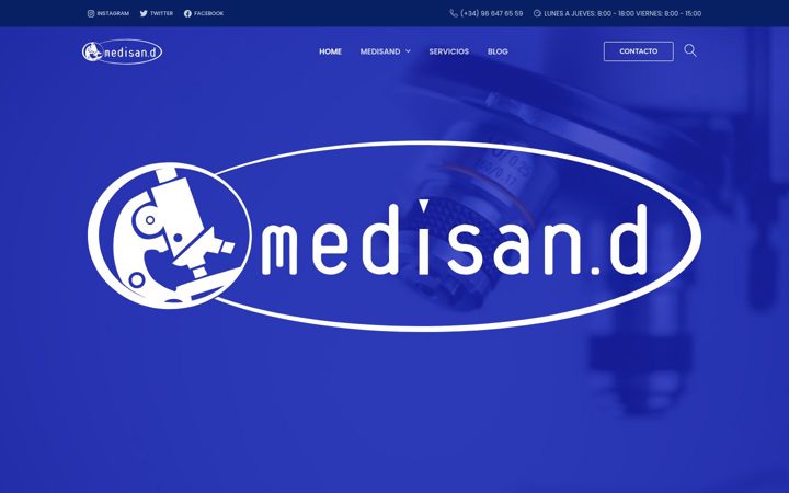 Screenshot of medisand.com