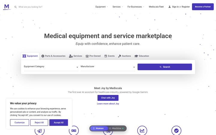 Screenshot of mediscala.com