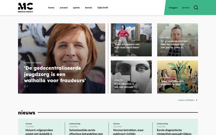 Screenshot of medischcontact.nl