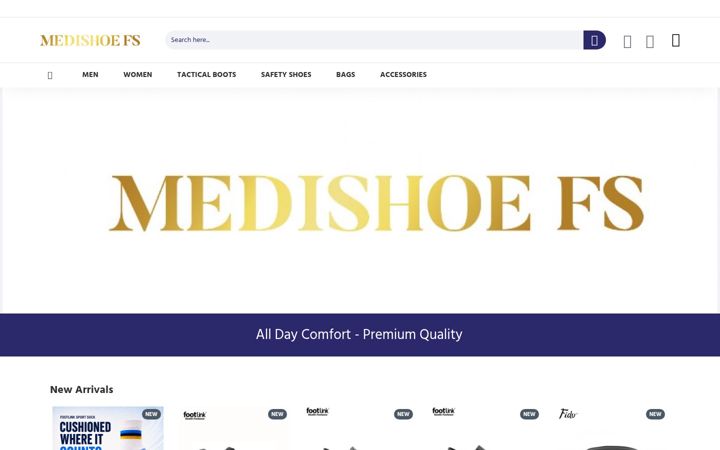 Screenshot of medishoefs.com