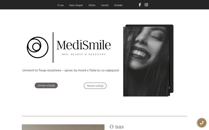 Snímek obrazovky medismile.pl
