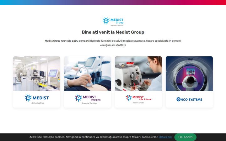 Posnetek zaslona medistgroup.ro