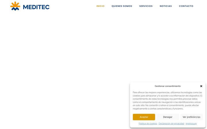 Screenshot of meditecenergia.com