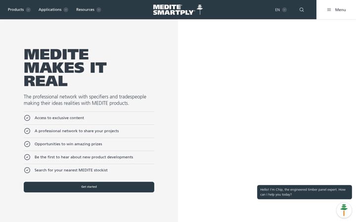 Screenshot of meditemakesitreal.com