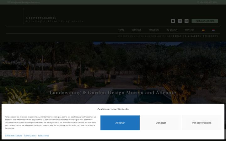 Screenshot of mediterragarden.com