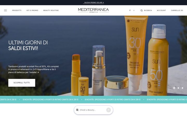 Screenshot of mediterraneacosmetics.myshopify.com