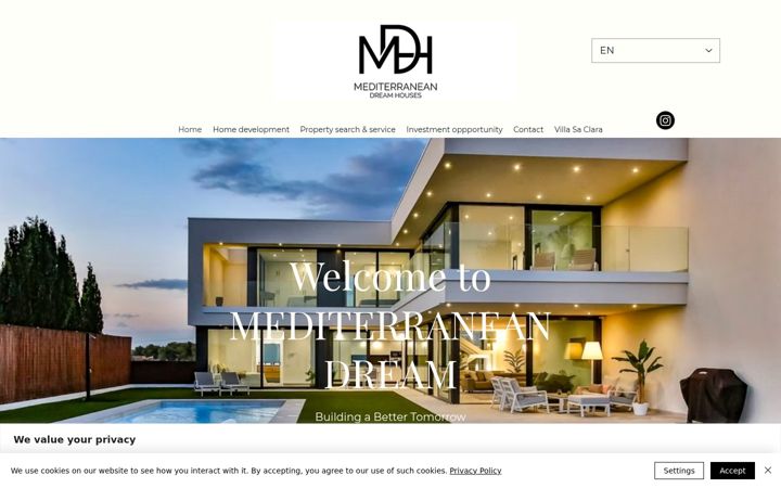 Screenshot of mediterraneandreamhouses.com