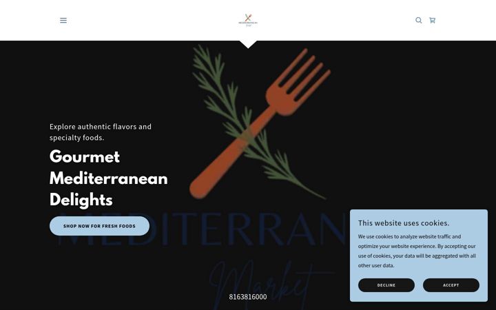 Screenshot of mediterraneanmarketkc.com