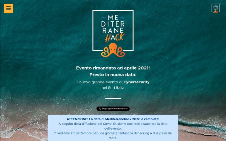 Screenshot of mediterranehack.com