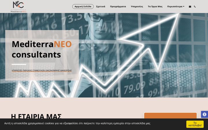 Screenshot of mediterraneoconsultants.com