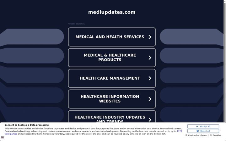 Screenshot of mediupdates.com