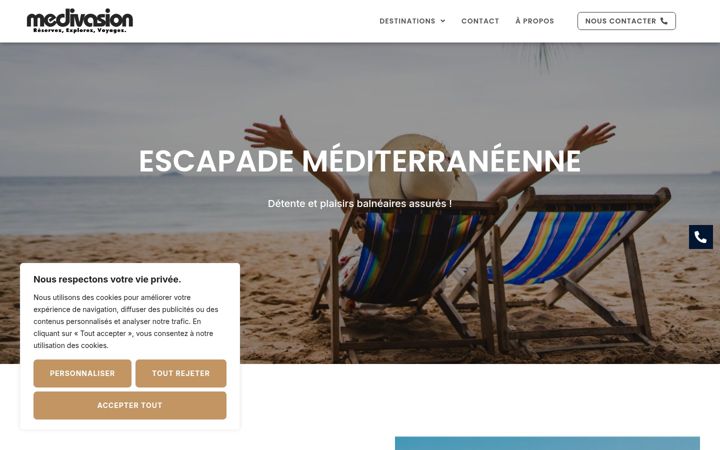 Screenshot of medivasion.com