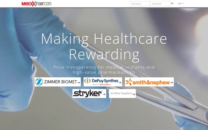 Screenshot of medixfair.com
