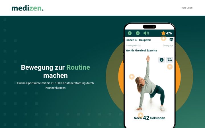 Screenshot of medizen.digital