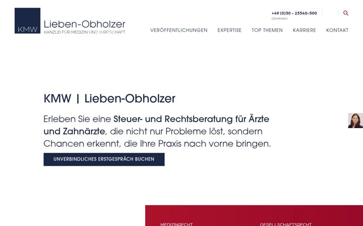 Screenshot of medizinrecht-aerzte.com