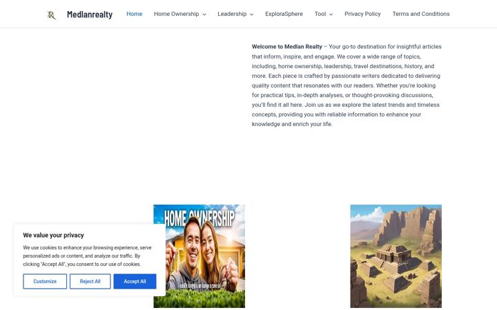 Screenshot of medlanrealty.com