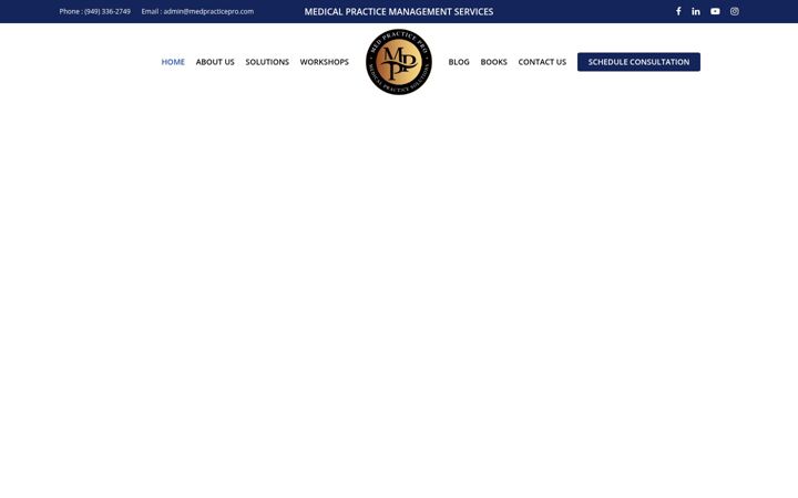 Screenshot of medpracticepro.com