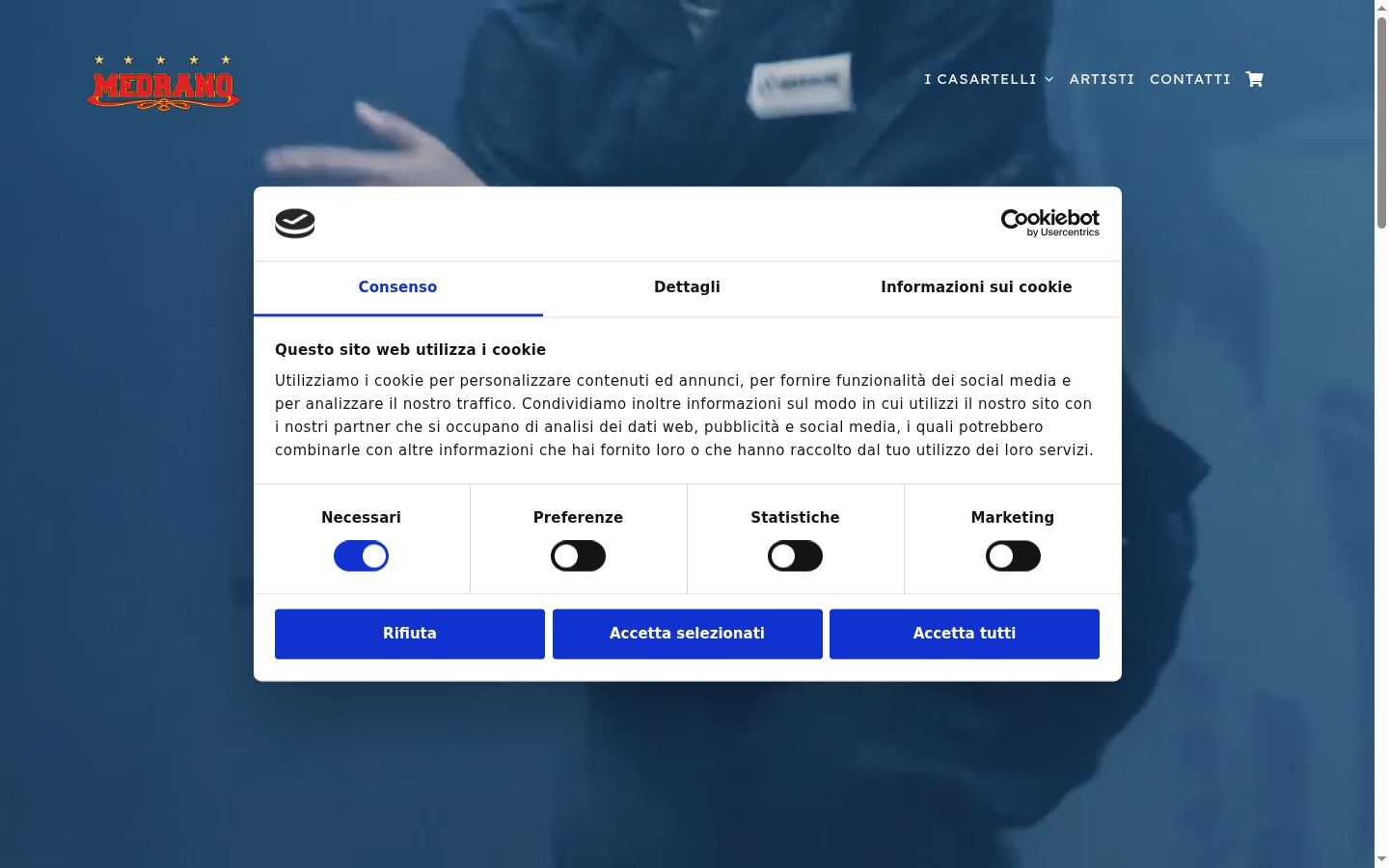 Zrzut ekranu banera zgody wyświetlanego przed jakąkolwiek interakcją
