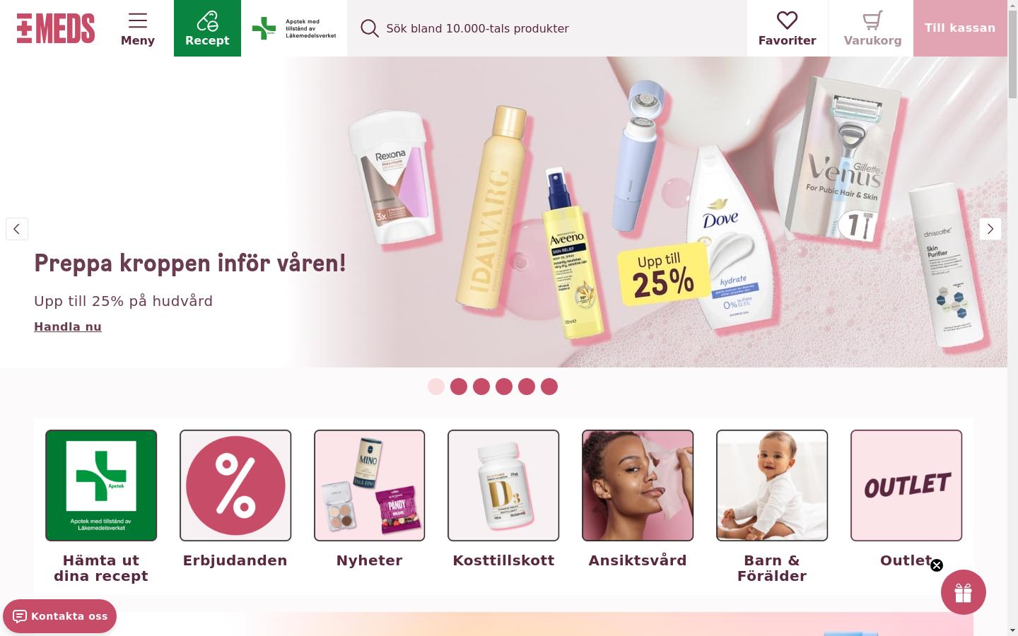 Screenshot of meds.se