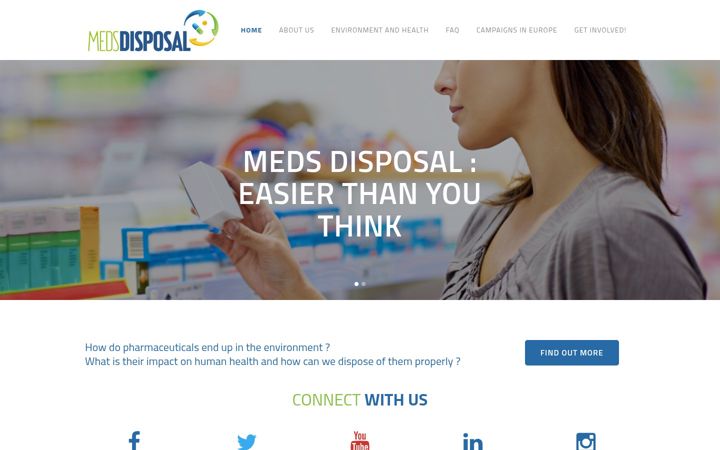Skjermbilde av medsdisposal.eu