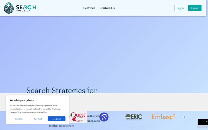 Screenshot of medsearchsolution.com
