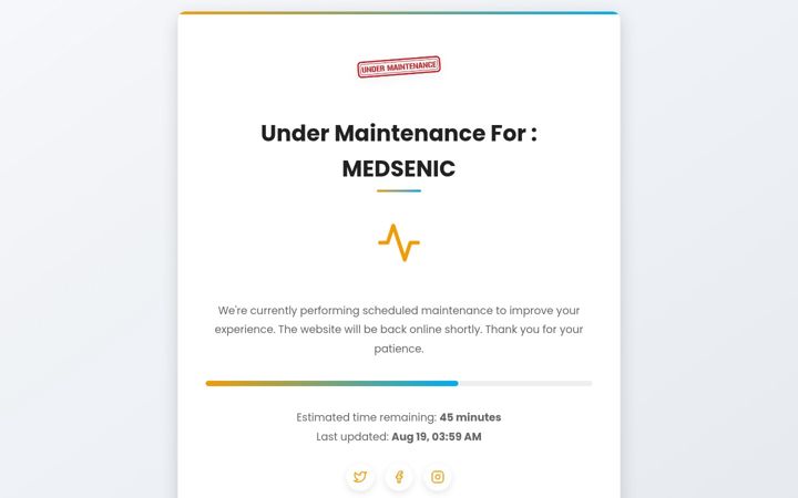 Screenshot of medsenic.com