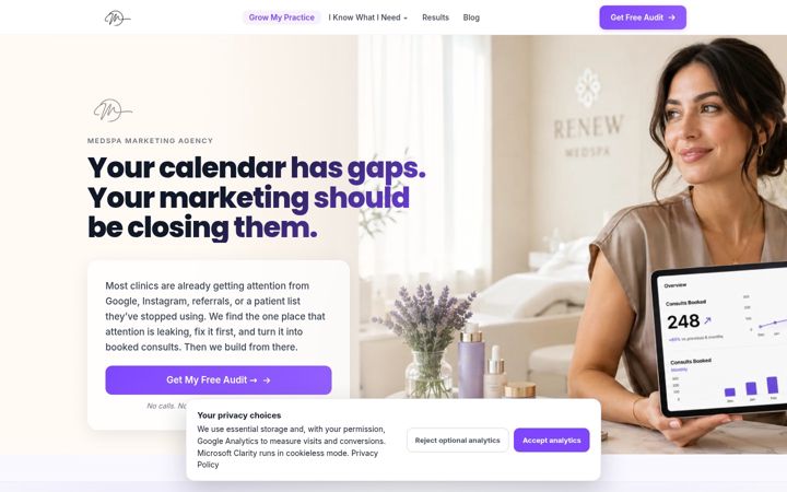 Screenshot of medspamarketpro.com