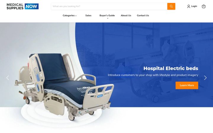Screenshot of medsupplynow.com