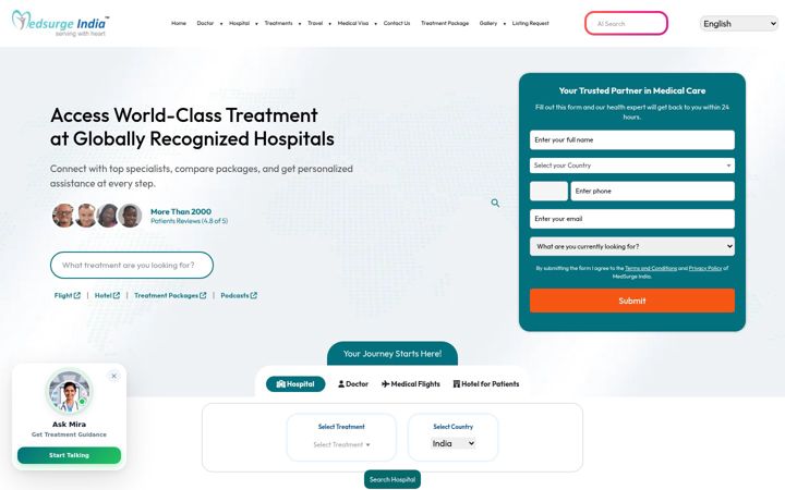 Screenshot of medsurgeindia.com