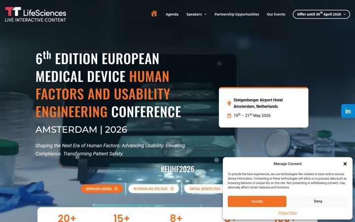 Screenshot of medtechhumanfactors.com