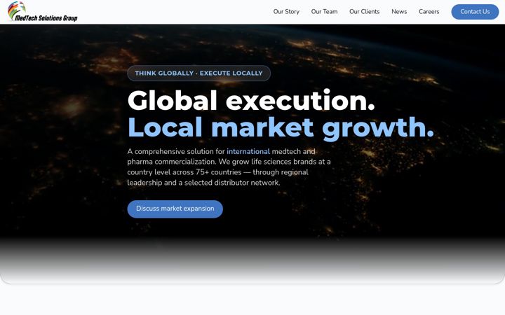 Screenshot of medtechsolutionsgroup.com