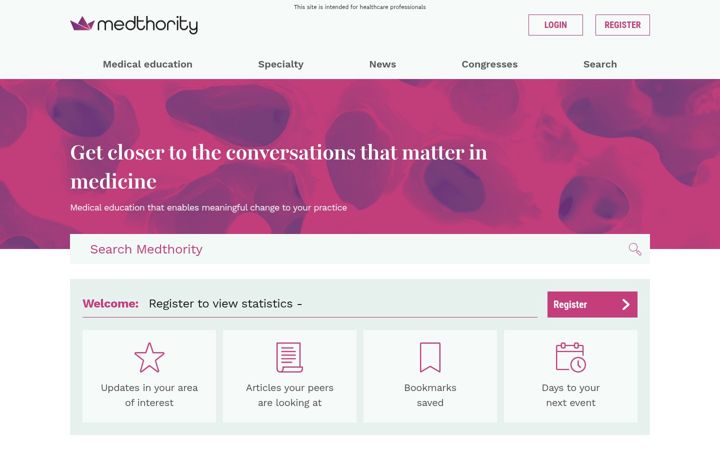 Screenshot of medthority.com
