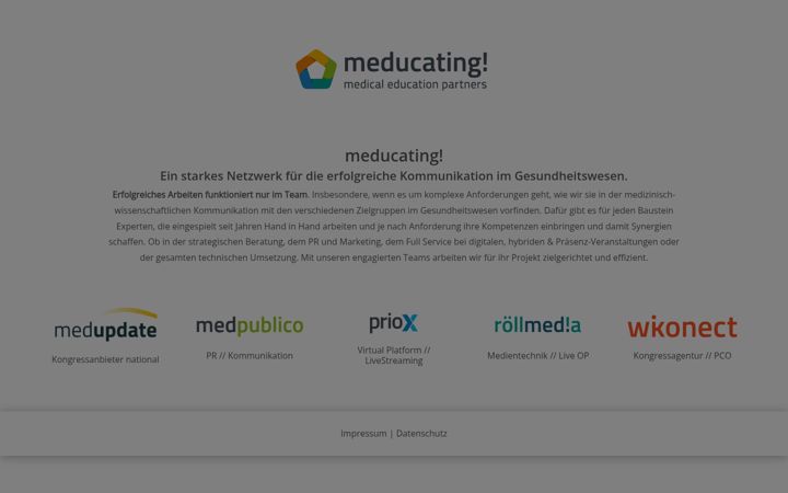 Screenshot of meducating.com