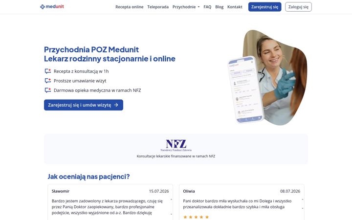 Screenshot of medunit.pl
