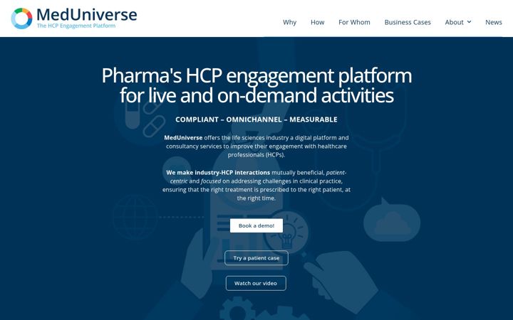 Screenshot of meduniverse.com