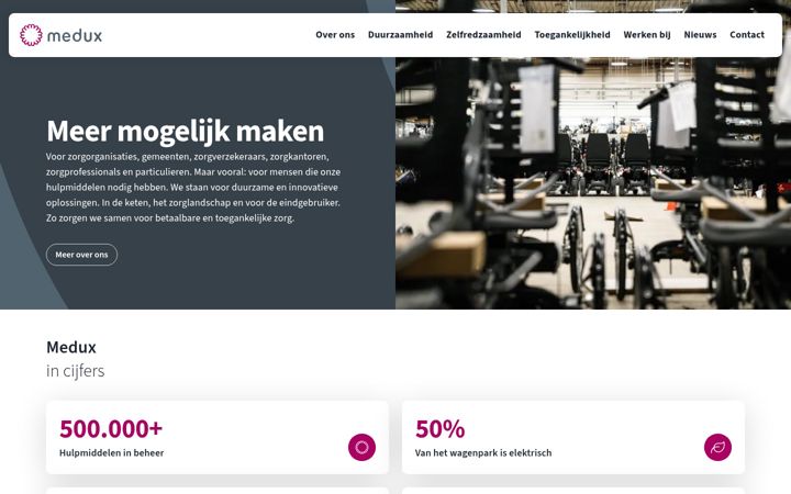 Snímek obrazovky medux.nl