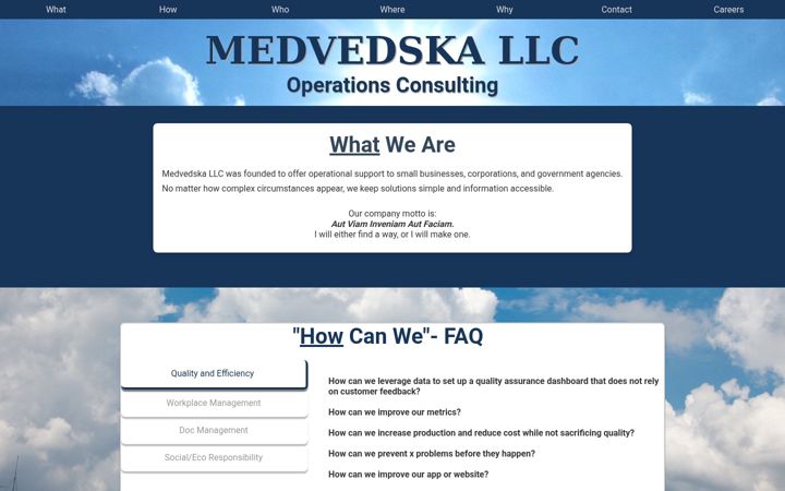 Screenshot of medvedska.com