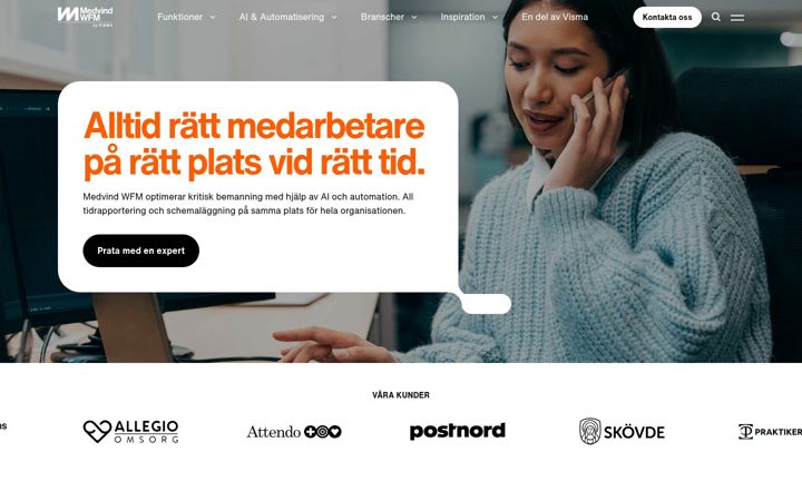 Zrzut ekranu medvindwfm.se