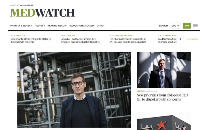 Screenshot of medwatch.com